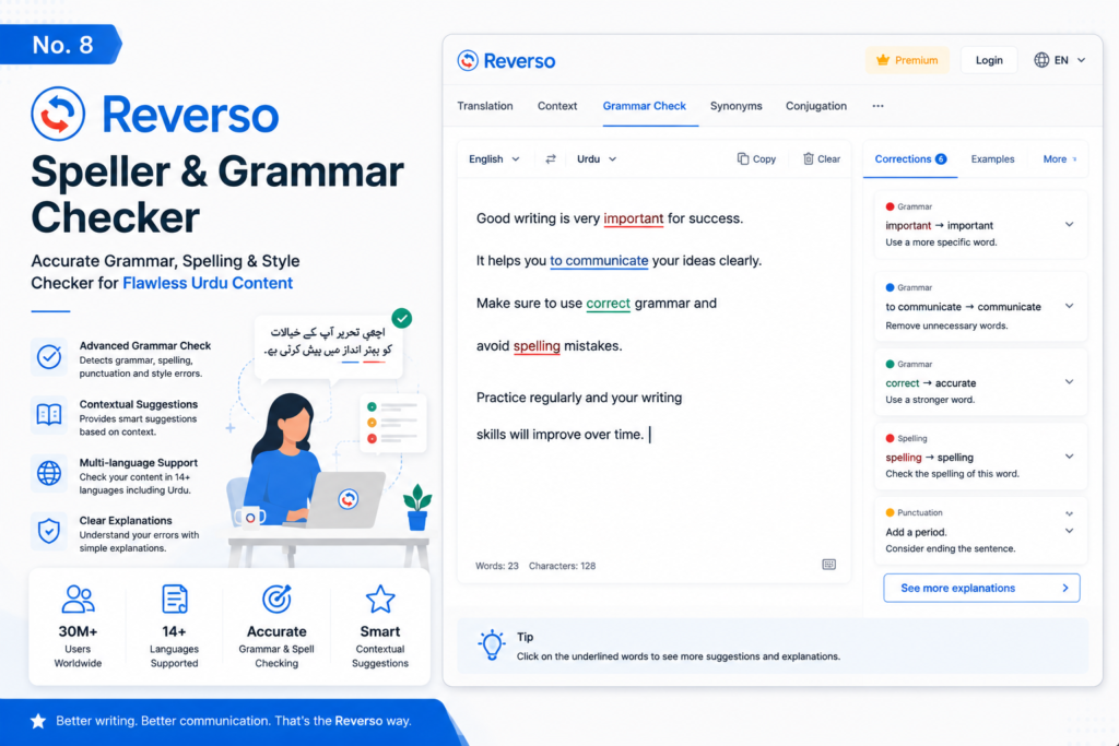 Reverso Speller and Grammar Checker